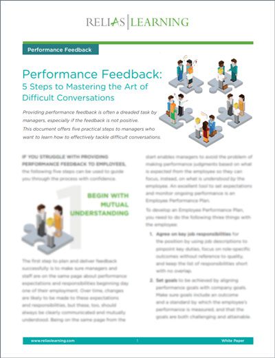 Mastering Performance Feedback and Difficult Conversations White Paper