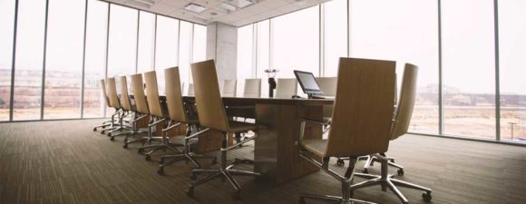 Big office table representing board effectiveness