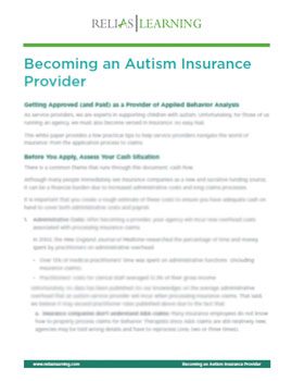 How to Become an Autism Insurance Provider White Paper