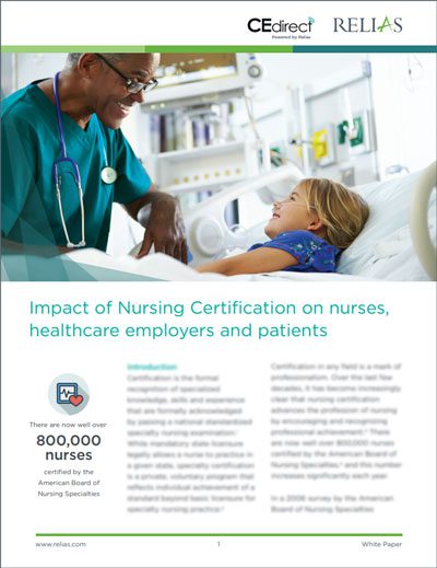 impact of nursing certification white paper