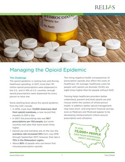 Managing the Opioid Epidemic Fact Sheet