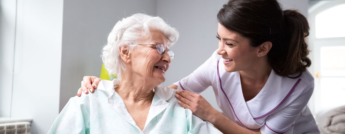 caregiver with older woman