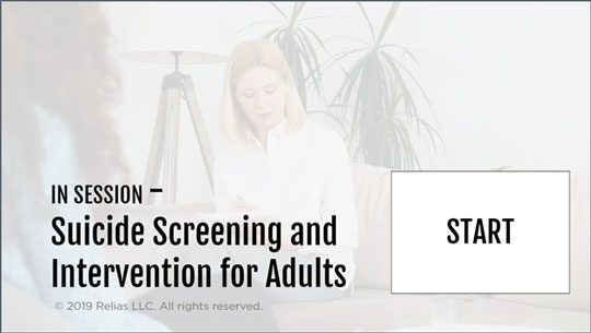 In-Session Suicide Screening and Intervention for Adults Course