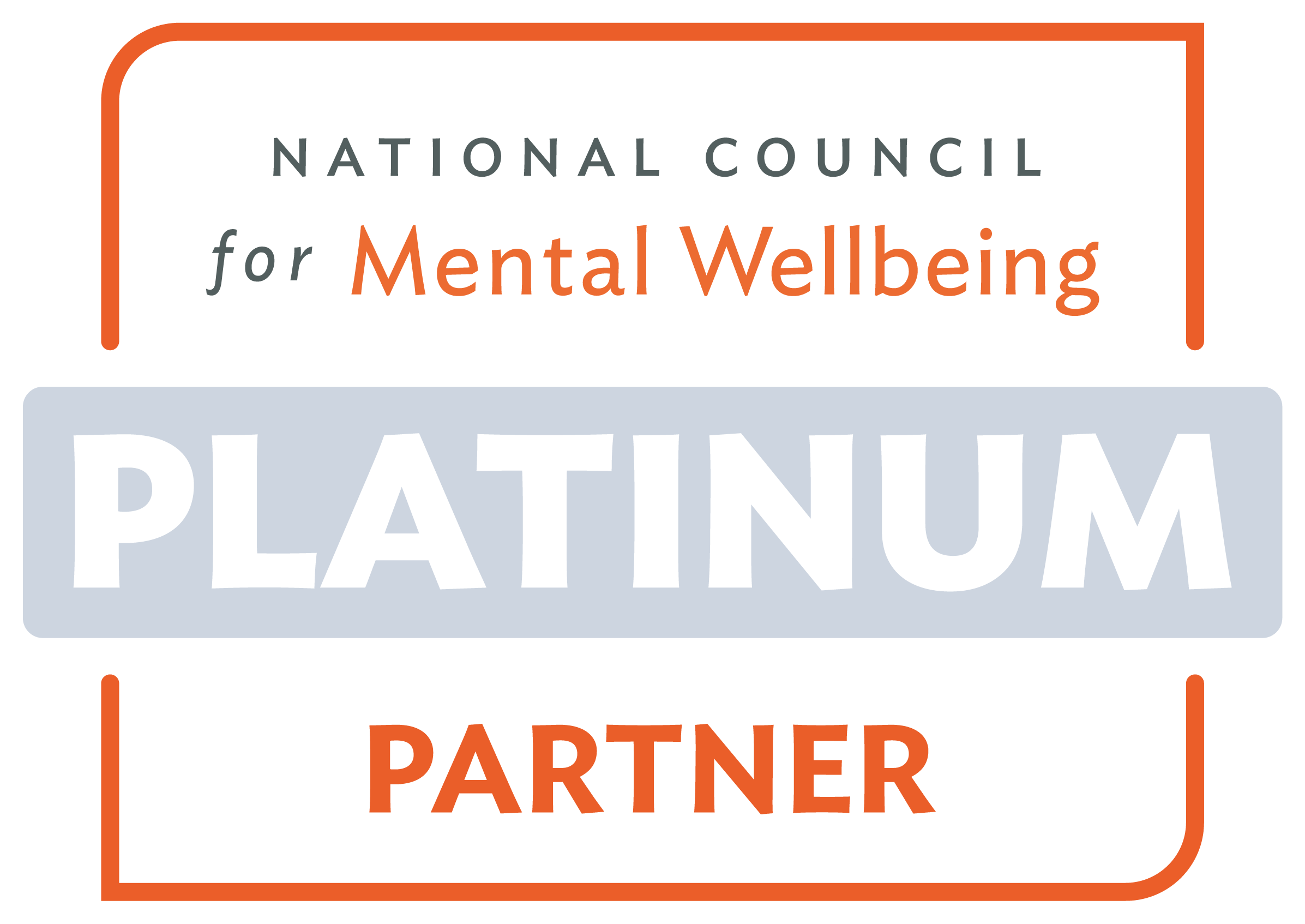 National Council for Mental Wellbeing Platinum Partner logo