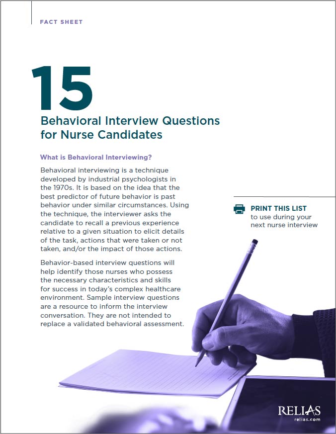 Behavioral Questions for Nurse Candidates Guide