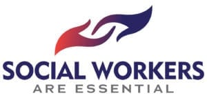Social workers are essential logo