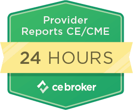 CE Broker Provider Reports CE/CME 24 Hours logo