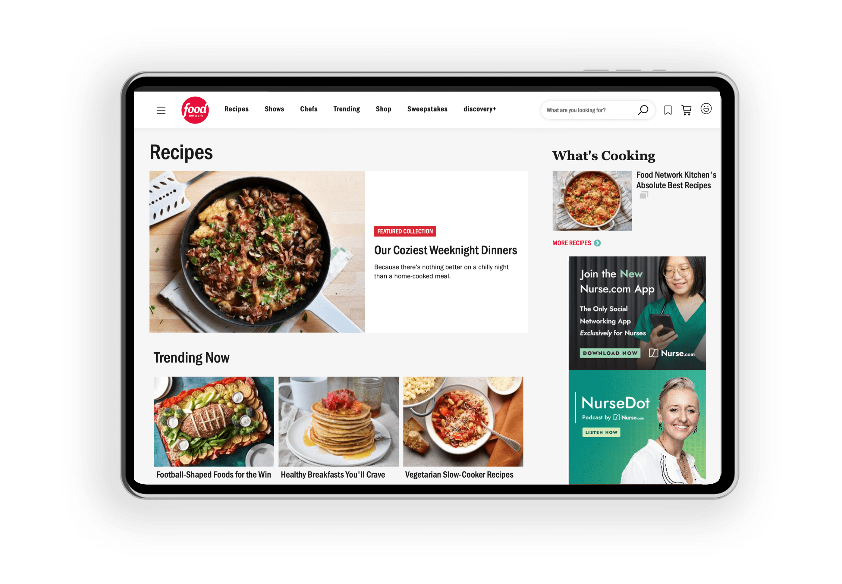 Targeted-Display-Relias Food Recipe website image