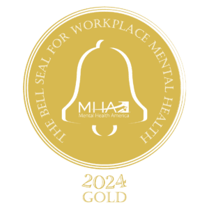 The Bell Seal for Workplace Mental Health 2024 Gold logo